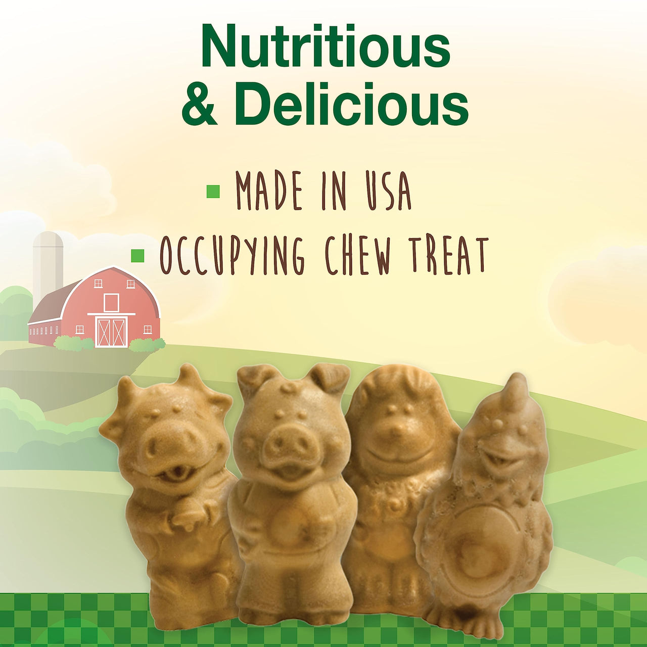 Nylabone Healthy Edibles Puppy Natural Long Lasting Dog Chew Treats Lamb & Apple Small/Regular (12 Count) 0.9166666666666666 Ounce (Pack of 12)