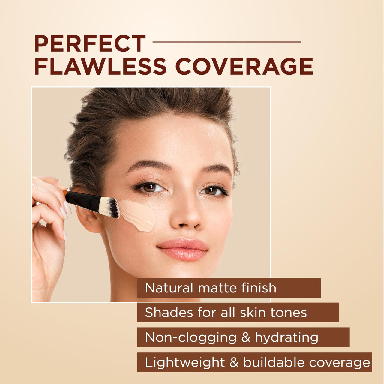 ZM Zayn & Myza Hydra Matte Foundation | Buildable Coverage | Foundation for Face Makeup | Non-clogging, All Skin Types, with Hyaluronic Acid & Niacinamide - (Fair, 30 gm)