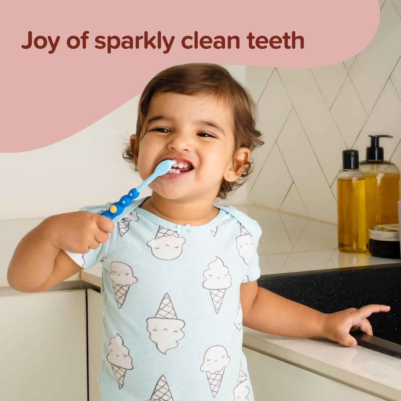 LuvLap Naturals 100% Natural Baby Toothpaste 100g, Bubble Fruit Flavour, SLS & Fluoride Free Kids Toothpaste, Removes Plaque, Prevents Bacteria, Ensures White Teeth, Neutral pH, 12M+(Pack of 2)