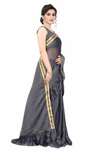 Anjaneya Sarees Women's  Georgette Saree With Blouse Piece