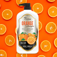 TryOnes Orange Shampoo Hair Repairing Shampoo Paraben Free Gentle & Soft Shampoo For Women & Men_1000 ml