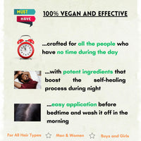 NOX DETOX Anti Dandruff Hair Mask | Overnight Solution for Dry, Itchy, Flaky Scalp | 100% Vegan | Paraben Free