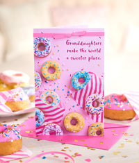 American Greetings Birthday Card for Granddaughter (Feeling So Lucky) Sprinkle Donut Photo
