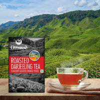 GOODRICKE Roasted Darjeeling Tea - 250gm (Pack of 1) | 100% Pure & Original Long Leaf Chai | Flavoury Golden Orange Pekoe | Premium Black Loose Leaves Tea with Rich Taste & Flavor