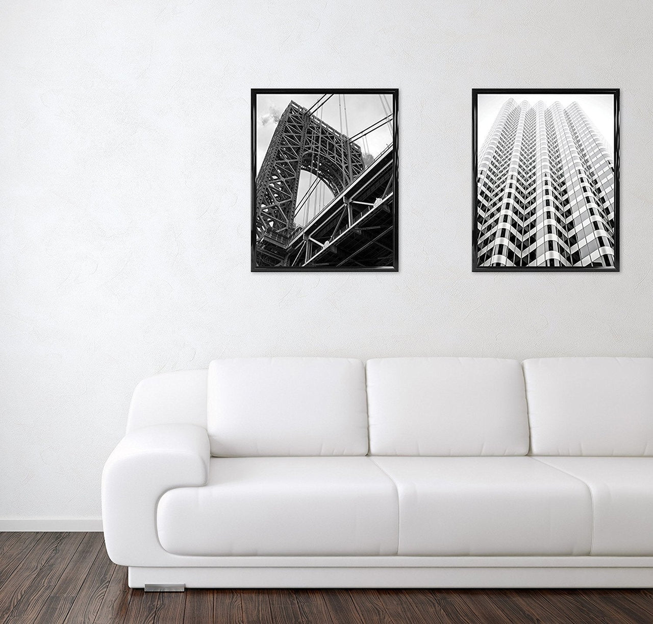 MCS Trendsetter 20x28 Poster Frame Black High-Gloss, Vertical & Horizontal Wall Hanging Large Picture Frame for Photos, Posters & Art Prints (1-Pack) 20 x 28 in Single