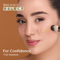 SWISS BEAUTY Select Super Radiant Hydrating Liquid Skin Tint | With Hyaluronic Acid | Provides Natural, Dewy Glow | Shade- Almond Glow, 30Gm