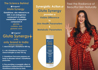 Trexgenics GLUTA SYNERGY L-Glutathione 500 mg + Glutathione Precursors 750 mg as N-Acetyl Cysteine, Glycine & Glutamine + Vitamin C Skin Glow, Radiance (2 Pack x 15 =30 Effervescent Tablets , Orange flavour