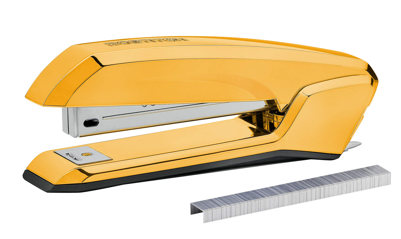 Bostitch Office Ascend 3 in 1 Stapler Integrated Remover & Staple Storage, 420 Staples Included, 20 Sheet Capacity, Lightweight, Gold Chrome