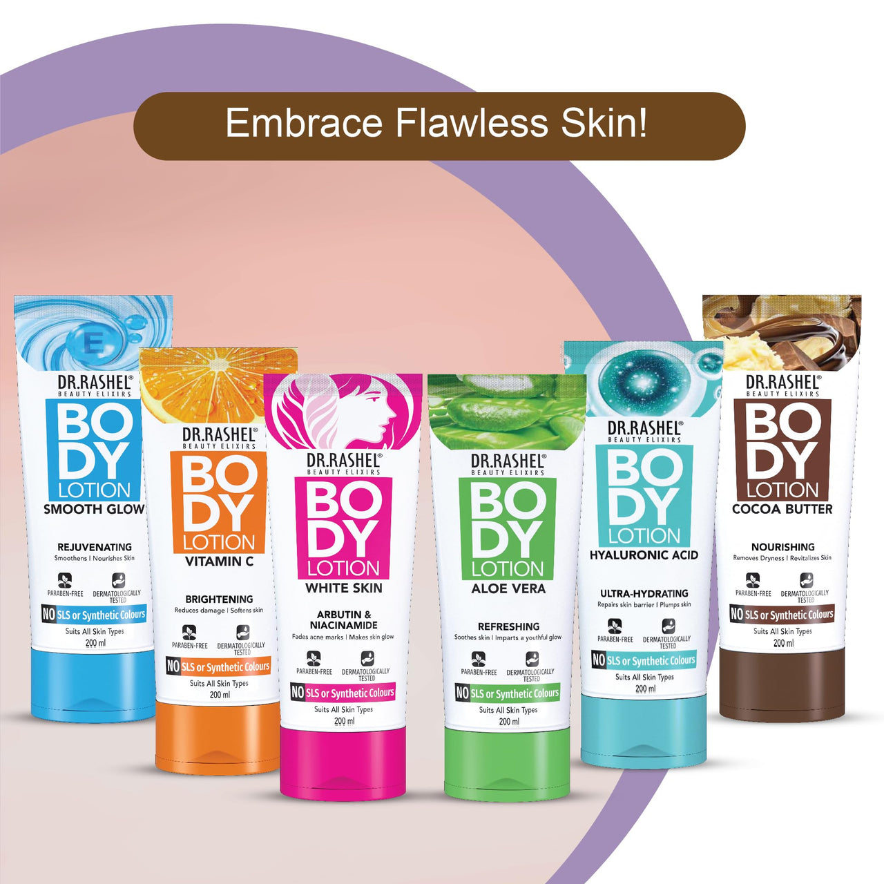 DR.RASHEL Cocoa Butter Body Lotion For Men & Women (200 ML)