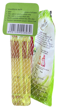 Santoor Gentle Handwash Pump, 215ml (With Free Handwash Rifill 180ml)