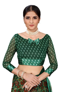 Yashika Women's  Linen Saree Maroon