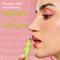 Typsy Beauty Pout Polish Lip Balm – Apple Martini | Green-to-Pink Color Changing Lip Balm with Peptides, Vitamin C & Collagen | Hydrates, Brightens & Plumps Lips | 8g