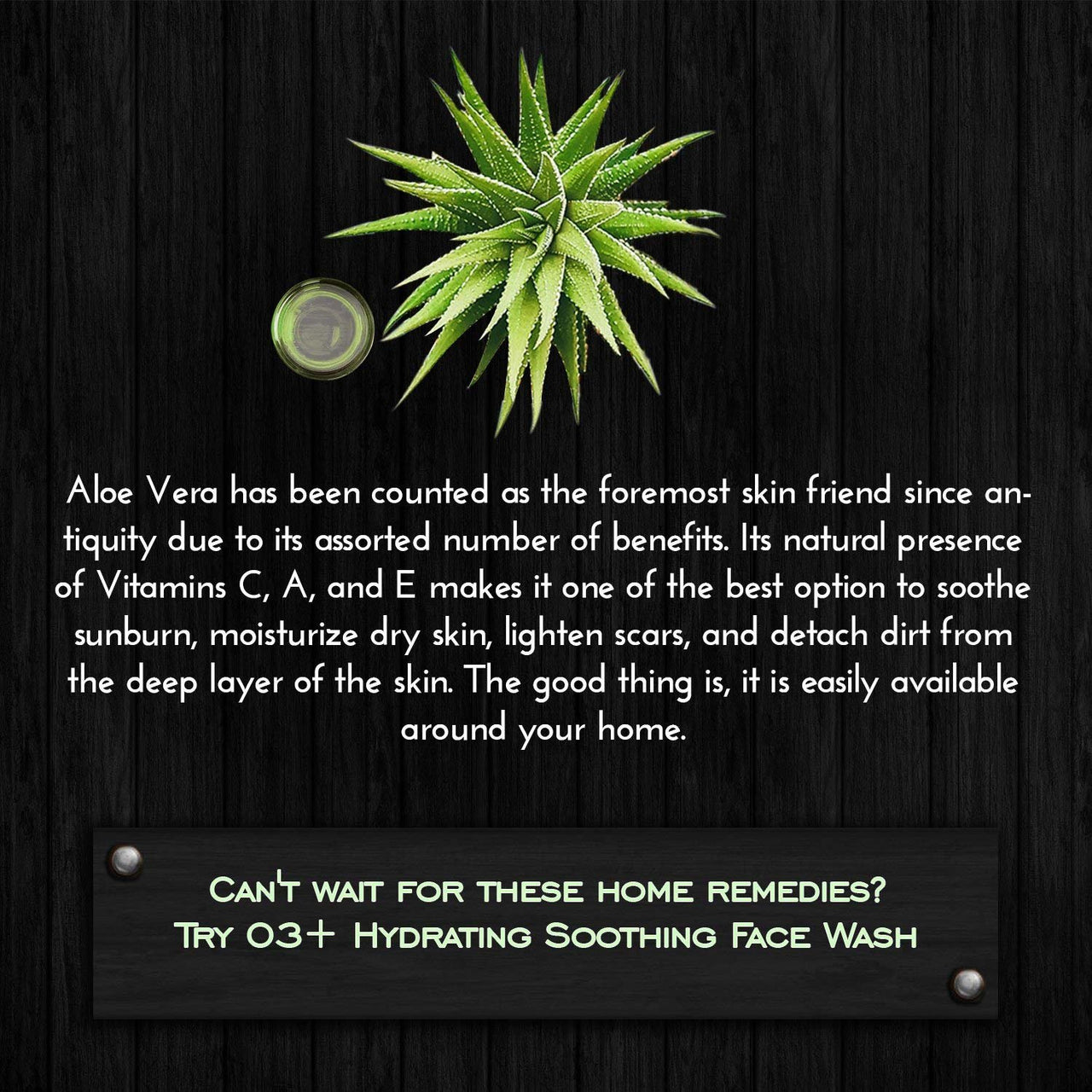 O3+ Hydrating & Soothing Face Wash with Aloe Vera and Cucumber Extracts, 50g