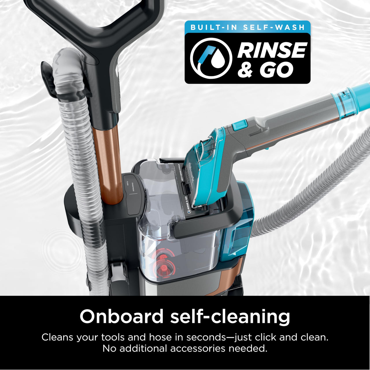 Shark EX201 CarpetXpert Upright Carpet, Area Rug & Upholstery Cleaner with StainStriker, Built-in Spot & Stain Cleaner, Perfect for Pets, Deep Cleaning & Tough Stain Removal, Carpet Shampooer, Cyan Shark CarpetXpert with StainStriker