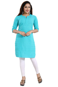 QUEEN SHIELD Women's  Formal & Casual Cotton Chikan-Kari Kurta (4444.)