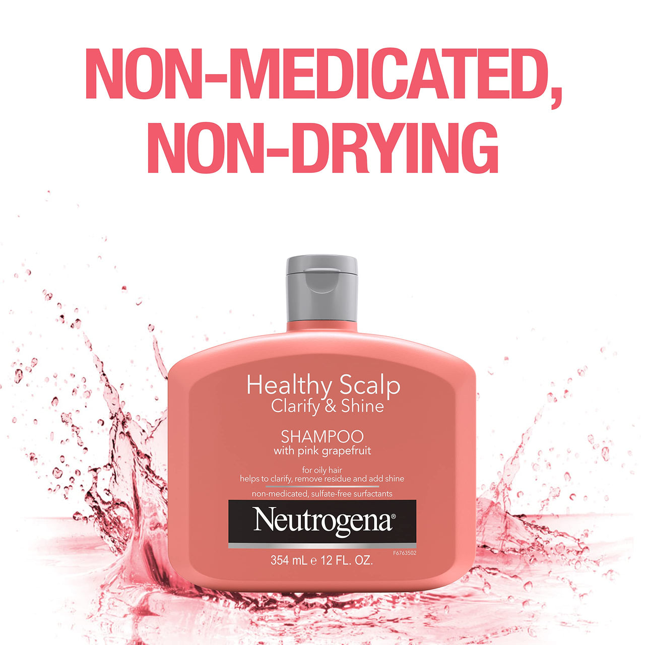 Neutrogena Shampoo Color Safe, Clarify & Shine with Pink GrapeFruit, 12 Ounce