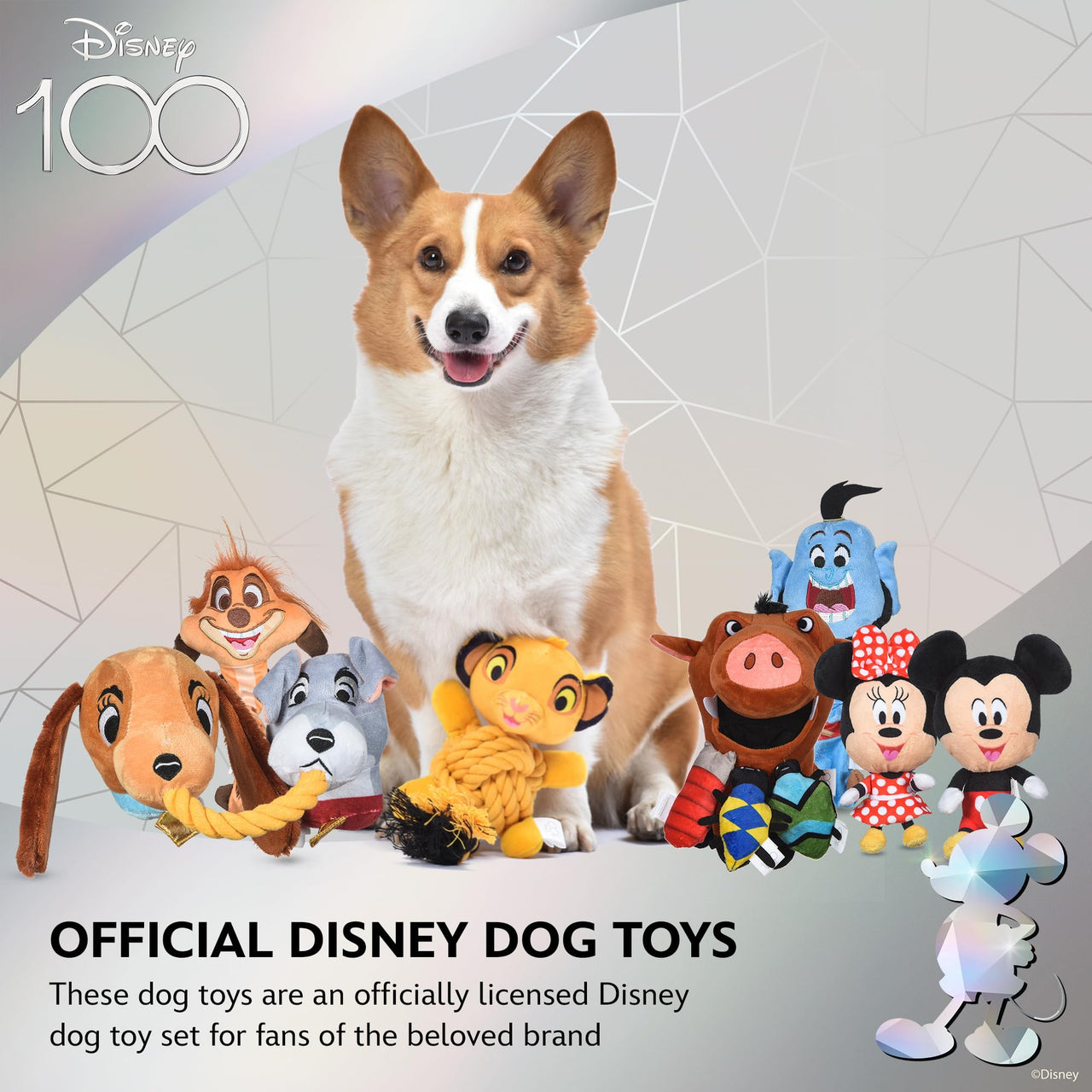 Pumbaa Burrow Dog Toy with Mini Removable Plushes 9in | Disney Dog Toys | Plush Toy for Dogs Inspired by Pumbaa from The Lion King with Crinkle Pumbaa & Bugs Plush Burrow 9 Inch