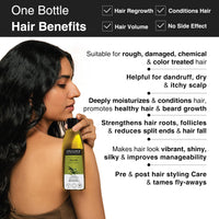 Soulflower Olive Hair & Skin Oil | 225ml | Cold-Pressed Oil for Hair Growth, Face Massage & Deep Moisturization | Reduces Wrinkles, Nourishes Scalp & Strengthens Roots | 100% Pure & Natural with Vitamin E