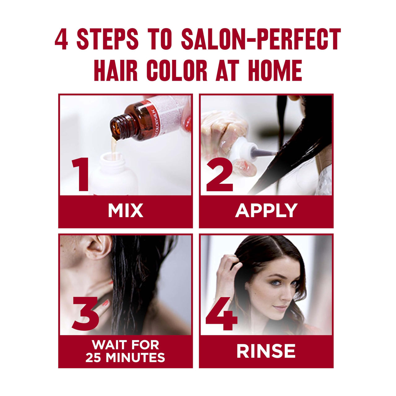 Revlon ColorSilk Permanent Hair Color For Women, Salon Perfect Hair Colour at Home with 100% Grey Coverage | Pro-Keratin & No Ammonia | Up to 8 Weeks of Colour | Shade - Black 1N (Pack of 1)