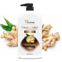TryOnes Ginger Vitalize Shampoo | Balance and Brilliance With Pure Ginger Extracts | Dandruff & Hair Fall Control Treatment | Paraben Free_1000 ml