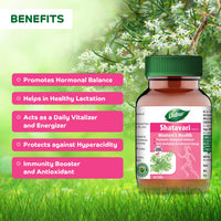 Dabur Shatavari Tablets | Women's  Wellness | Hormonal Balance Supplement - 60 tablets