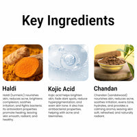 Multani Natural Kojic Acid and Haldi Chandan Soap | Herbal Bathing Bar Enriched with Essential Oils | Anti Ageing | Suitable for All Skin Types Pack of 5 (125g x 5) 625g