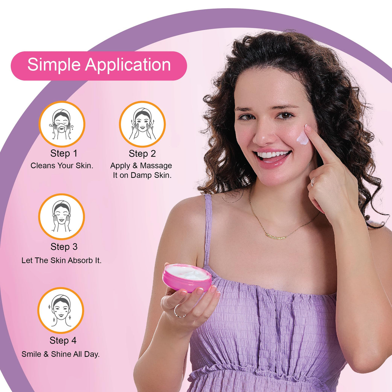 Dr.Rashel White skin Face Moisturizer 125 ml, Daily Lightweight Non-Oily Cream with Glycerin for Soft Glowing Skin, With Arbutin & Niacinamide