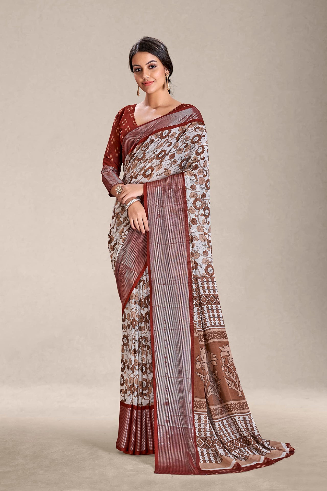 Amazon Brand - Tavasya Women Women Saree