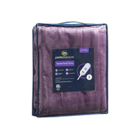 Serta Luxuriously Soft Plush Electric Blanket Fast Heating Cozy Cover, Safety Auto Shut Off Timer, Low EMF, Multi Heat Setting, ETL Certified, Machine Washable, Smoke Grey Throw (50 in x 60 in) 50