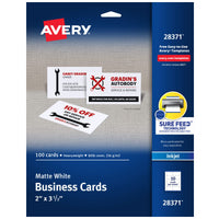 Avery Printable Business Cards with Sure Feed Technology, 2