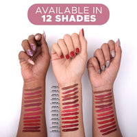 Hilary Rhoda Touch Of Mousse Lipstick | Matte Finish & Long Lasting | Infused with Vitamin E | Weightless & Liquid Lipstick with Mousse Finish | Smudge & Water Proof | Vegan - 5ml (Playful Berry - Shade 05)