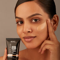 RENEE Face Base BB Cream 7 in 1 with SPF 30 PA+++, Enriched with Hyaluronic Acid, Vitamin C, Hydrates, Nourishes & Smoothens Skin Texture, Praline 30ml