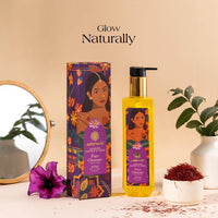 Ashpveda Ayurvedic Face Wash with Kashmiri Saffron and Neem | Natural Face Cleanser for Daily Skin Exfoliation and Brightening | Chemical Free Organic Herbal Facewash (100 ml)