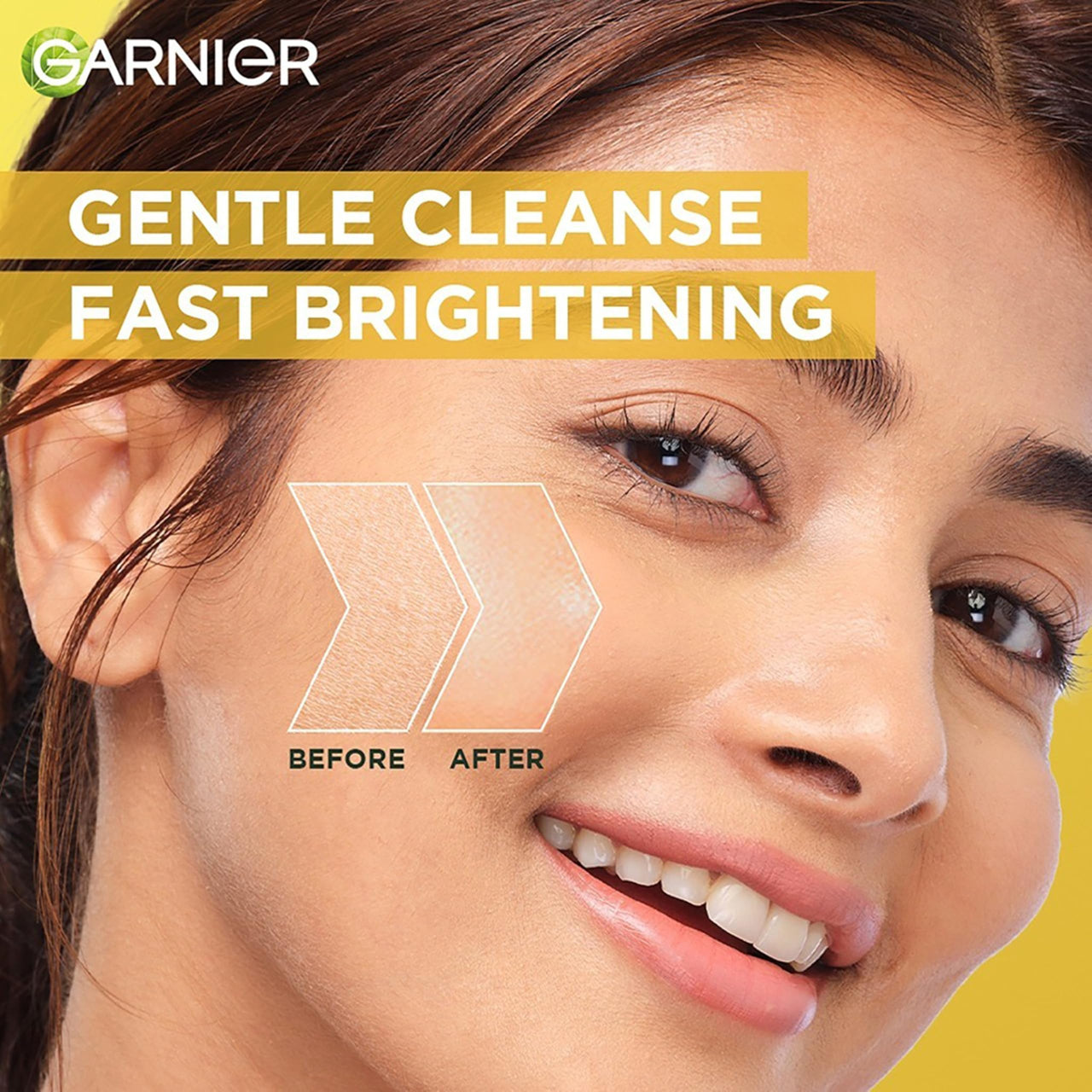 Garnier Skin Naturals Bright Complete Vitamin C Face Wash Gel | Gentle Cleanser - Vitamin C Face Wash For Brighter and Glowing Skin | Reduces Dullness | Daily Cleanser, For all Skin Types, 100g