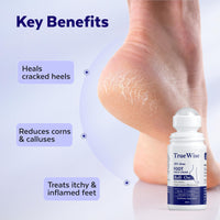 TrueWise® 20% Urea Crack Heel Repair Foot Cream Roll On 50ml Foot Cream For Dry And Cracked Feet With 2% Lactic Acid, Olive Oil & Vitamin E | Help Heel Repair and Moisturise Cracked Heels (2)