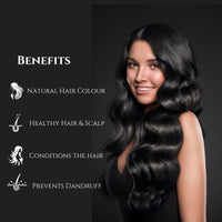 Ashpveda Natural Hair Colour for Women | Henna & Indigo Combo | 100% Pure Herbal Colour (50 gm Pack of Each)