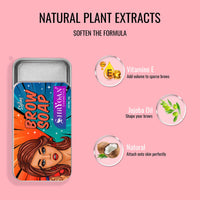 Shryoan Styling Eyebrow Soap Kit, Brow Styling Soap, Long Lasting Waterproof Smudge Proof Eyebrow Styling Pomade for Natural Brows Pack of 1 (10 gm)