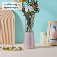 T4U Tumbled Chips Stones Crushed Crystal Quartz 1 LB, Irregular Shaped Gravel Pebble Healing Stone, DIY Smoothed Rocks for Potted Plant,Resin Art,Vase Fillers Aquarium Gravel Rocks (Light Rose) #2 - Rose