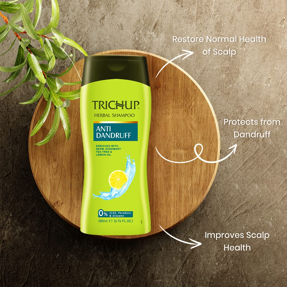 Trichup Anti Dandruff Shampoo, 200ml (Pack of 3)