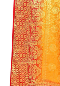 iZibra Women's  Pure Kanjivaram Silk Sraee Kanchipuram Pattu Sarees With Blouse Piece (kismat-2 paithani)