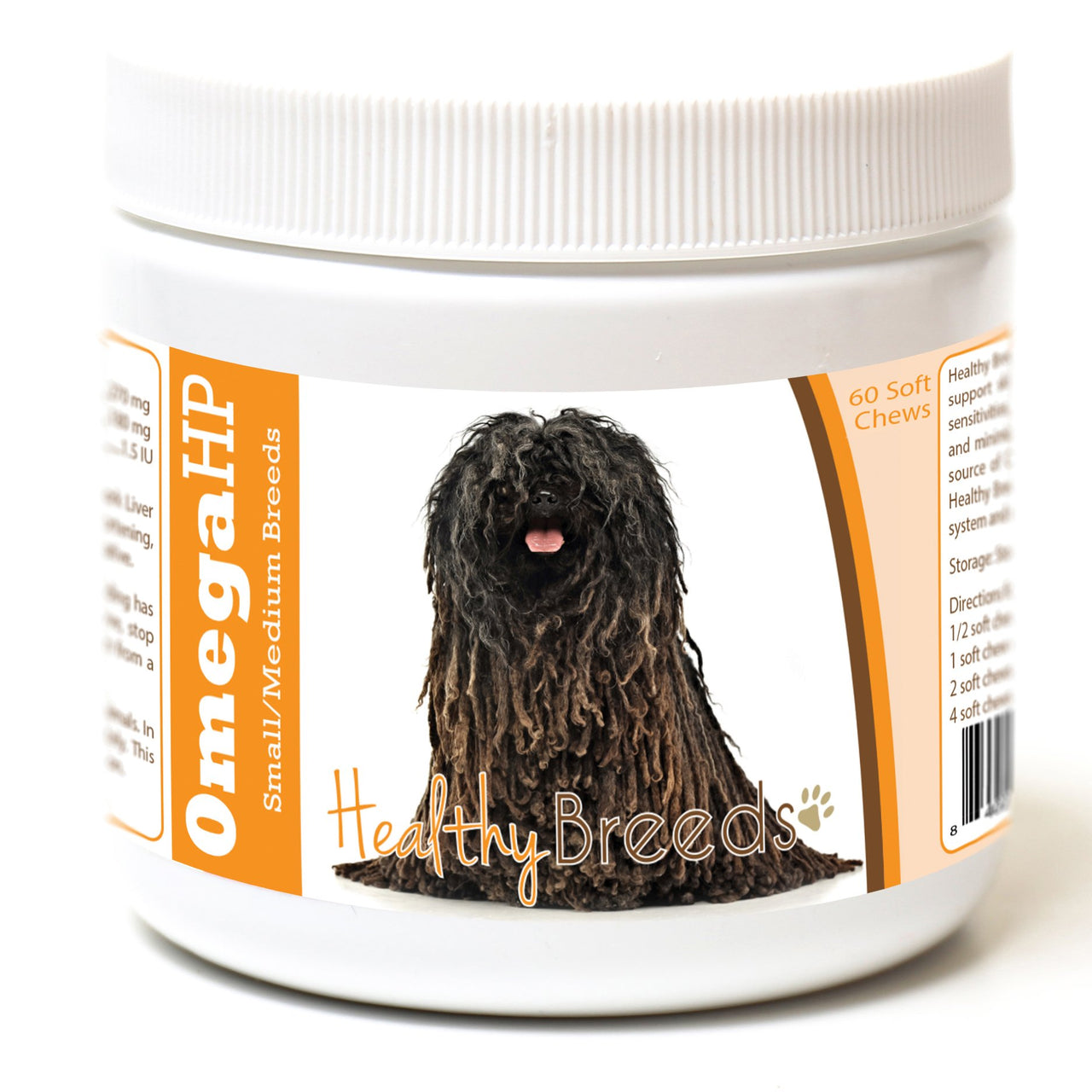 Healthy Breeds Pulik Omega HP Fatty Acid Skin and Coat Support Soft Chews 60 Count