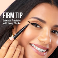 Hilary Rhoda Deep Black Sketch Eyeliner | Waterproof & Smudge-Proof Eyeliner | Deep Black & Long-Lasting | Single-Stroke Application | 1.2g