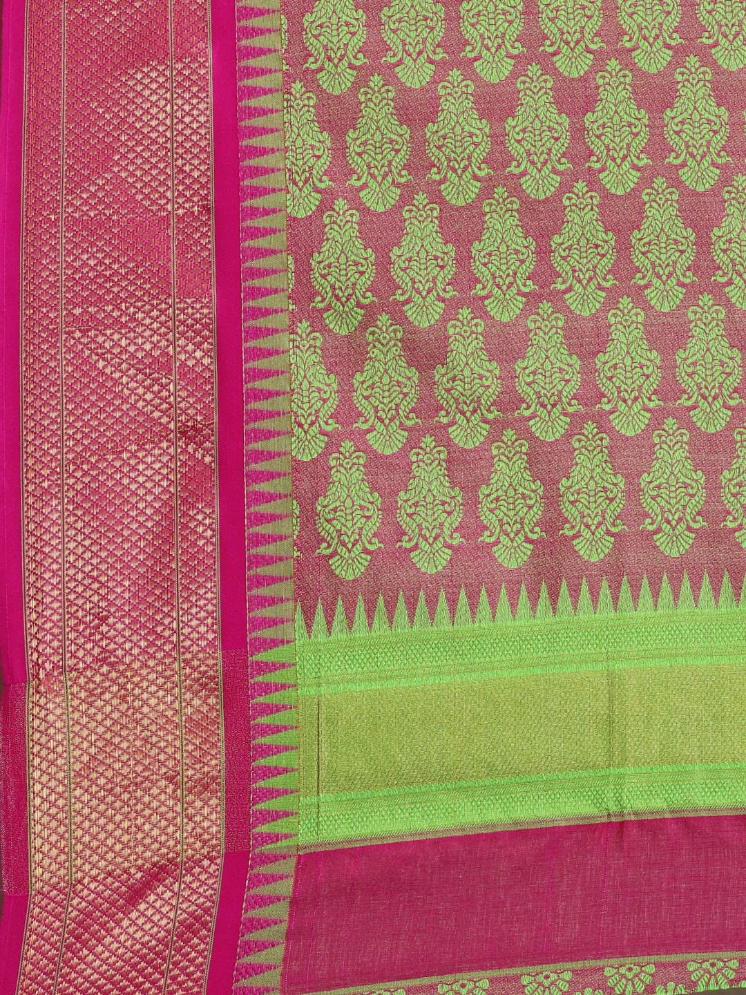 Pandadi Saree Women's  Cotton Silk Saree With Blouse Piece