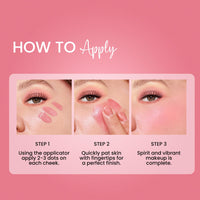 Seven Seas Cheek Bloom Liquid Blusher & Lip Gloss | Highly Pigmented | Long-lasting | Buildable & Blendable | All Skin Types | Shade- Chic Pink-5g