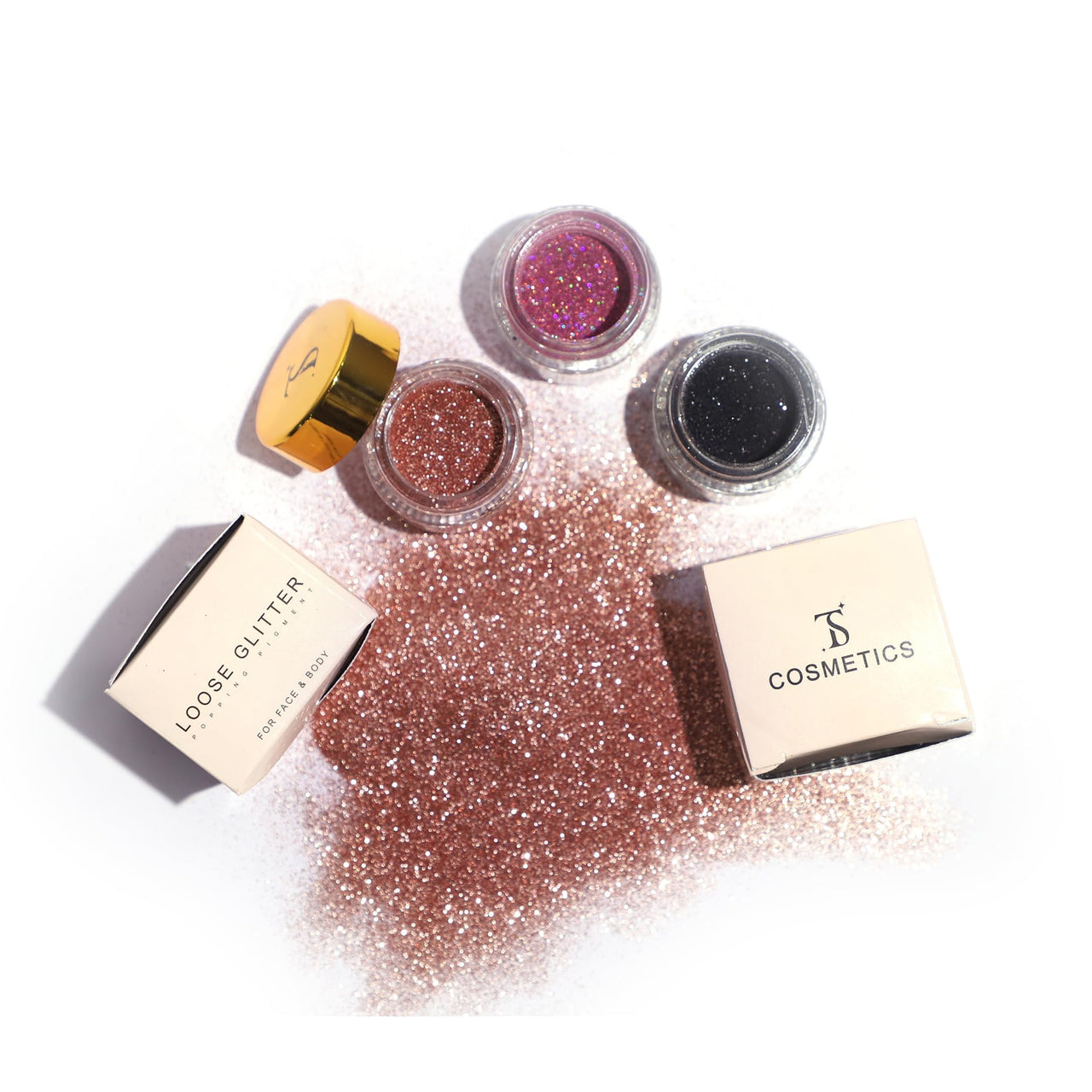 Loose Glitter Eyeshadow powder shiney Glitter (Graphite)