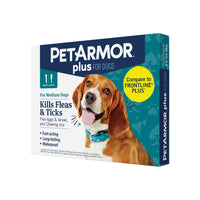 PetArmor Plus Flea and Tick Prevention for Dogs, Dog Flea and Tick Treatment, 1 Dose, Waterproof Topical, Fast Acting, Medium Dogs (23-44 lbs) 23-44 lbs 1 Count