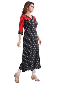 Priscilla RAYON COTTON FEEDING KURTIS FOR WOMEN WITH ZIPPERS