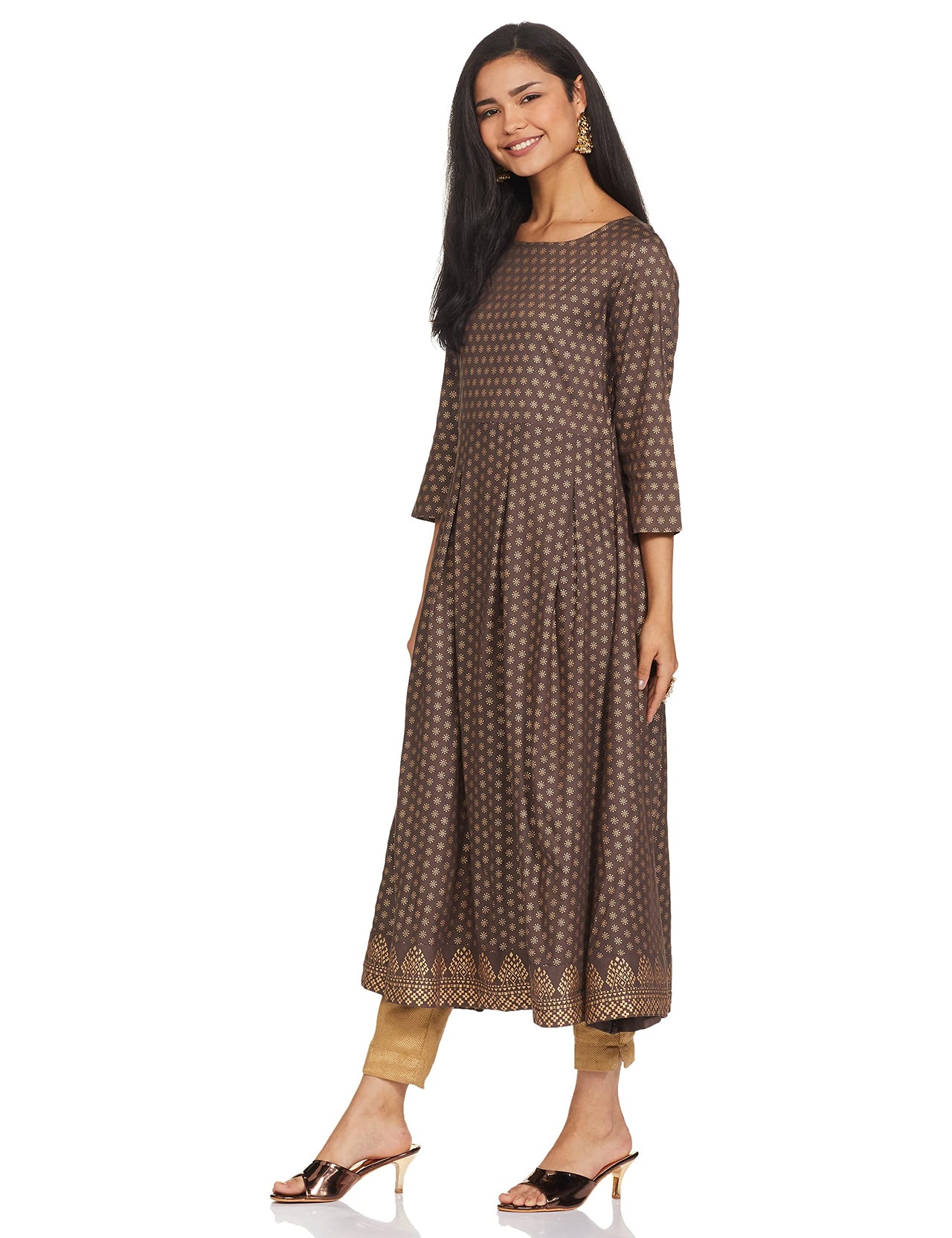 Amazon Brand - Tavasya Women Rayon Festive Kurti