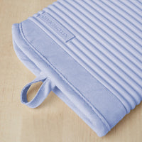 KitchenAid Ribbed Soft Silicone Oven Mitt Set, Lavender Cream 2 Count , 7.5