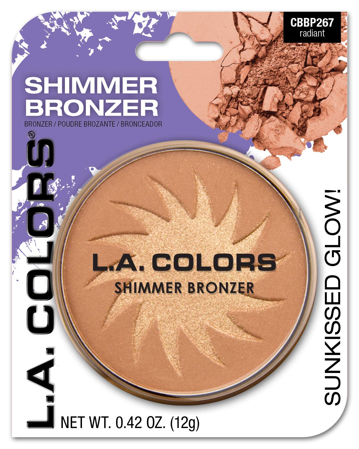 L.A. COLORS Shimmer Bronzer, Bronze, 12 g